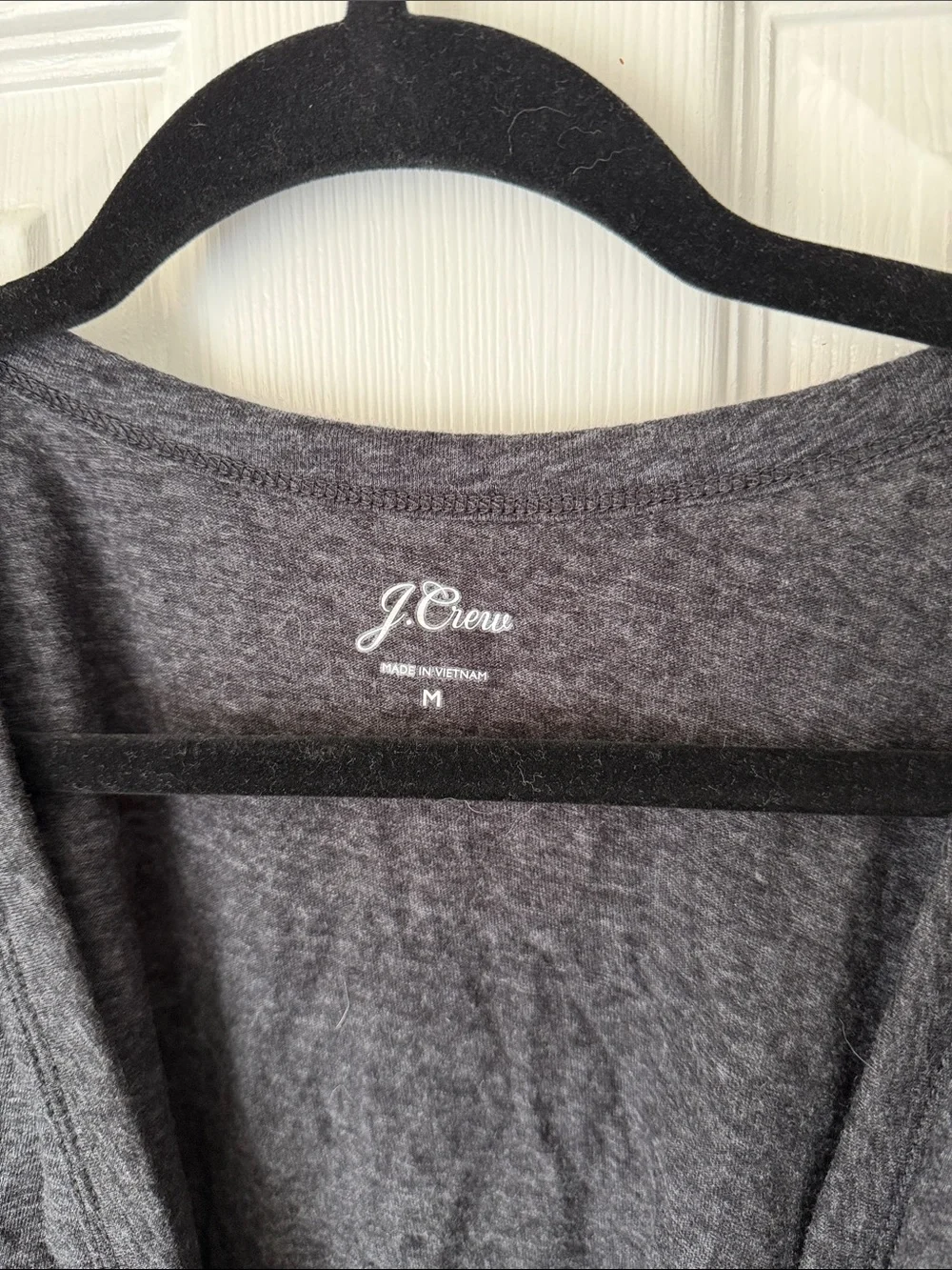 J. Crew Dark Heather Gray Ballerina Wrap Cardigan